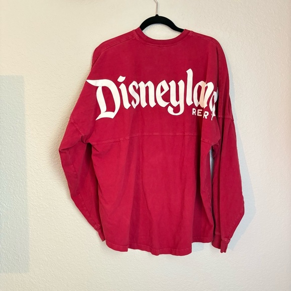 Disneyland Spirt Jersey Red Oversized Long Sleeve Park Hopper Unisex Large - Picture 7 of 14